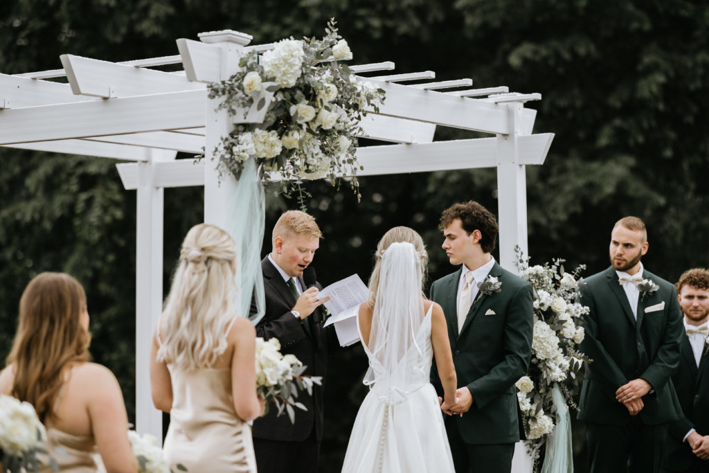 ceremony during wedding