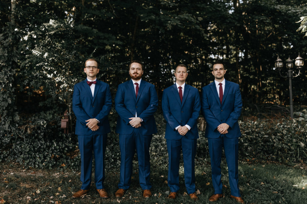 groomsmen standing