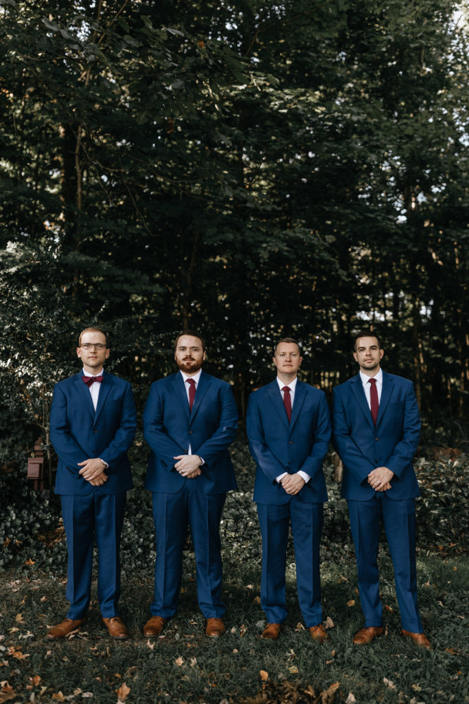 groomsmen standing