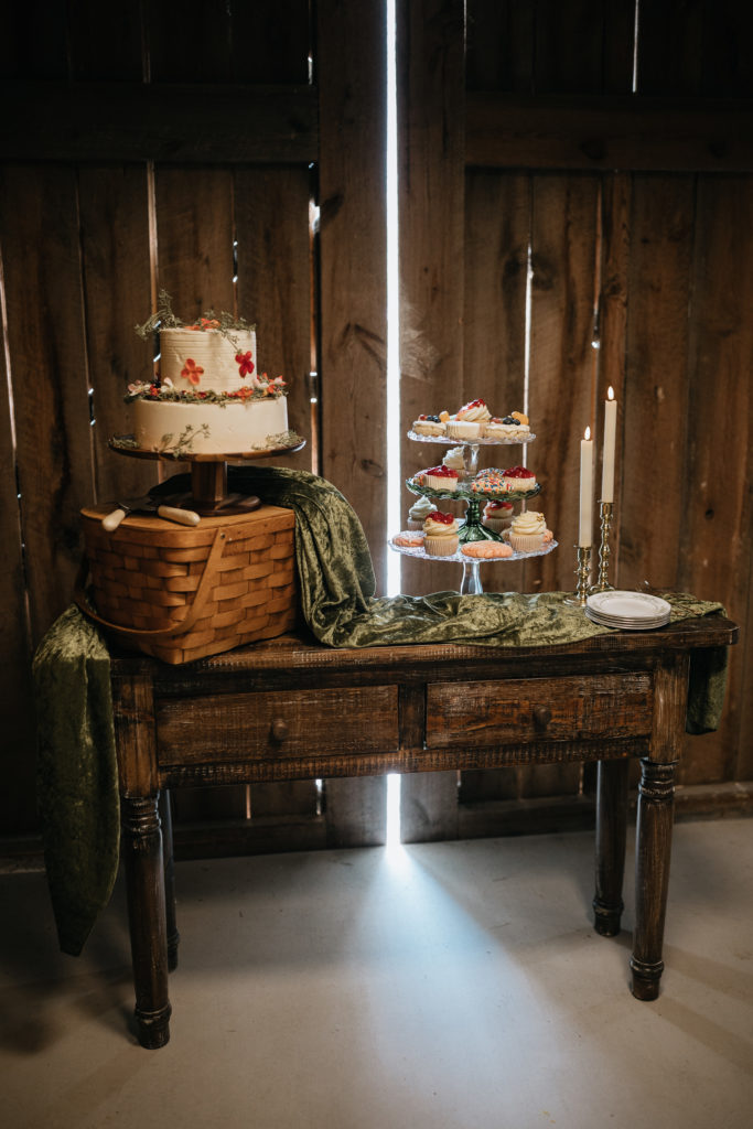 photo of cake and sweets table 