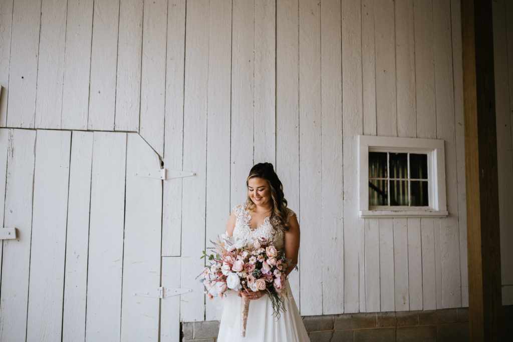 solo bride at styled shoot